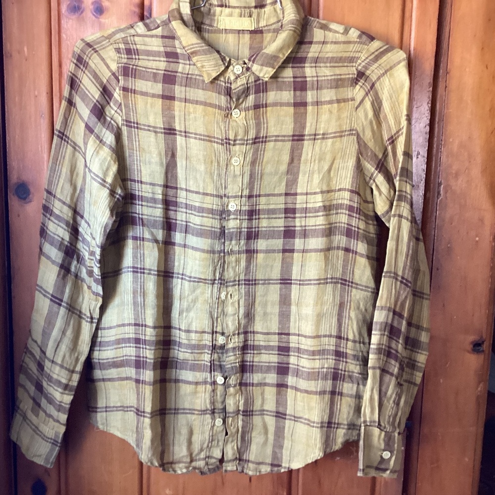 CP Shades New.mustard and brown plaid. Medium
